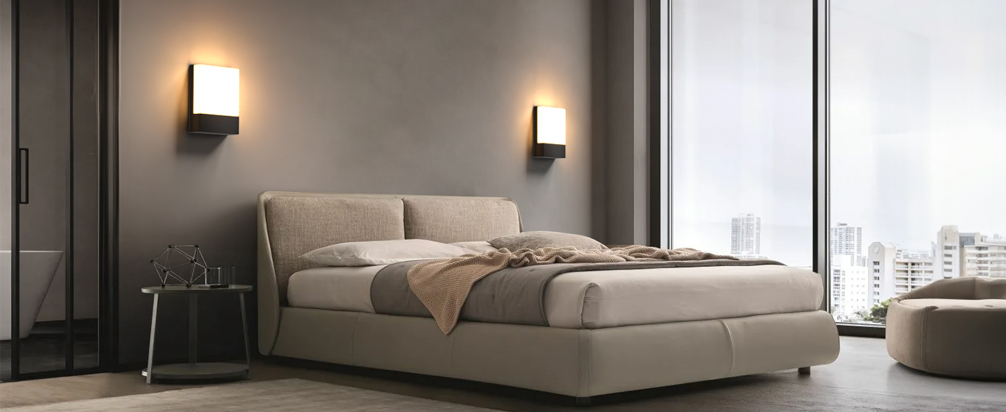 LED вулична бра IP65: сучасна алюмінієва вулична лампа для дому та саду, тепле світло, вологостійка, для дому, саду, на вулицю, на сходи, у коридор (1 шт.)