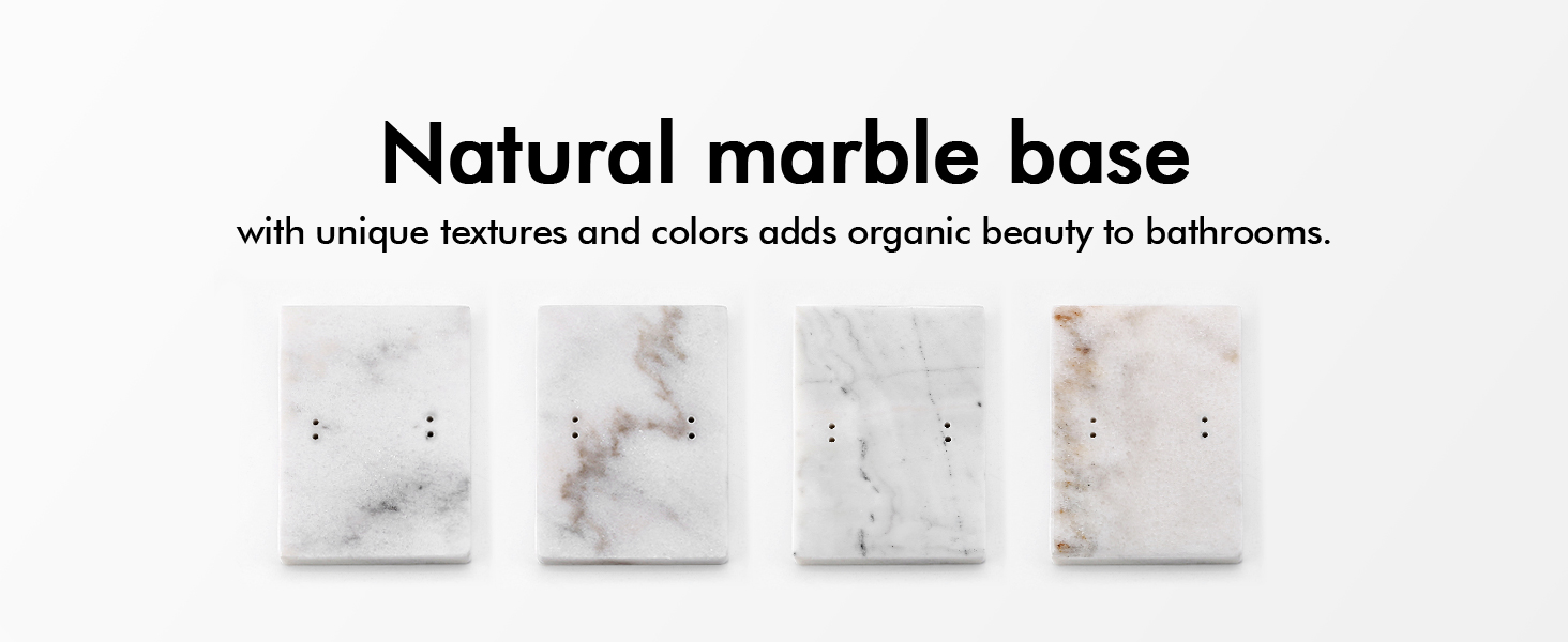 Підставка для рушників подвійна, сталева, з мармуровою основою, 84 см, BTH217-2