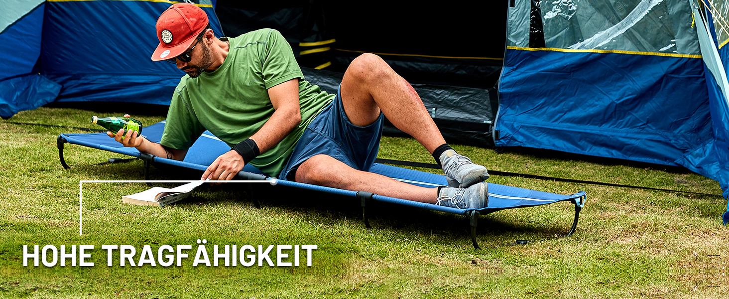 Легке туристичне ліжко Timber Ridge: складане, портативне, для кемпінгу та відпочинку на природі (120 кг)