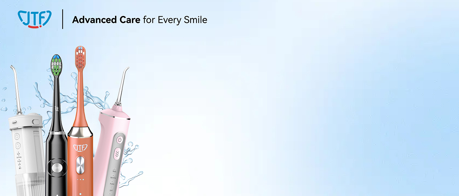 Електрична звукова зубна щітка JTF з УФ-дезінфекцією та сушінням, бездротова зарядка, 5 режимів чищення, 6 насадок, стаканчик, акумуляторна для дому та подорожей (Рожева)