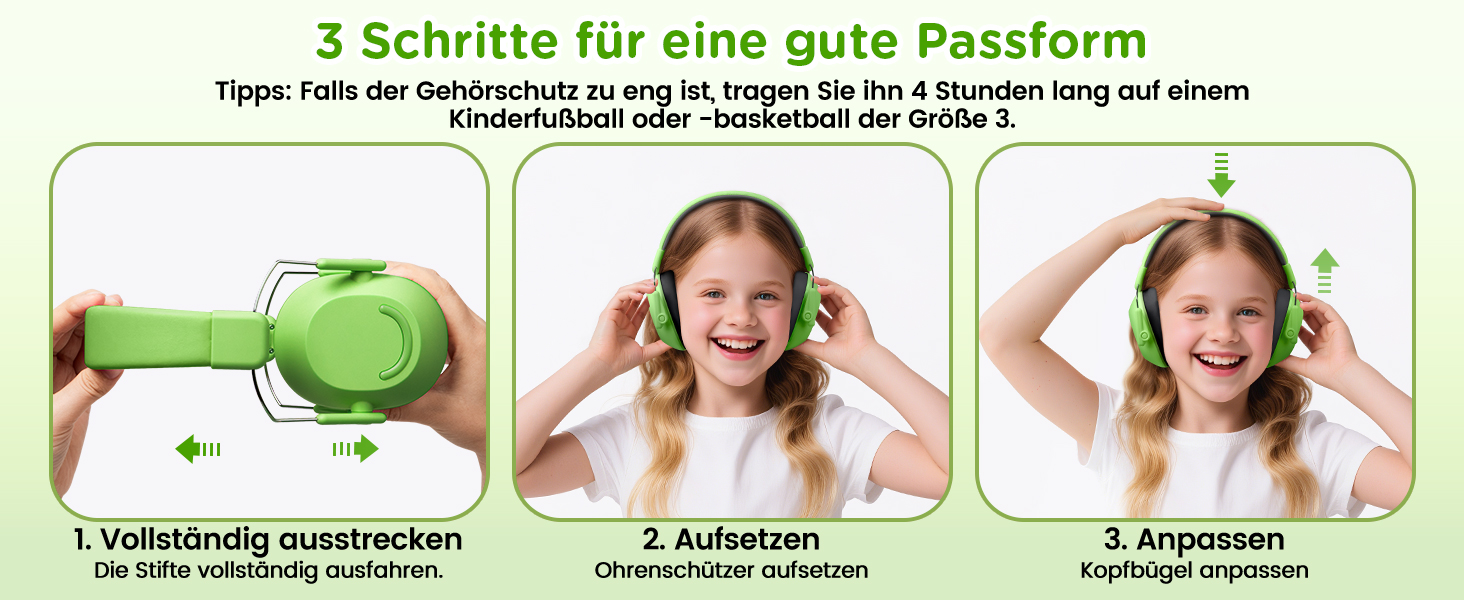 Навушники шумозахисні для дітей Link Dream, SNR 30dB, для аутизму, подорожей, навчання (блакитний/зелений)