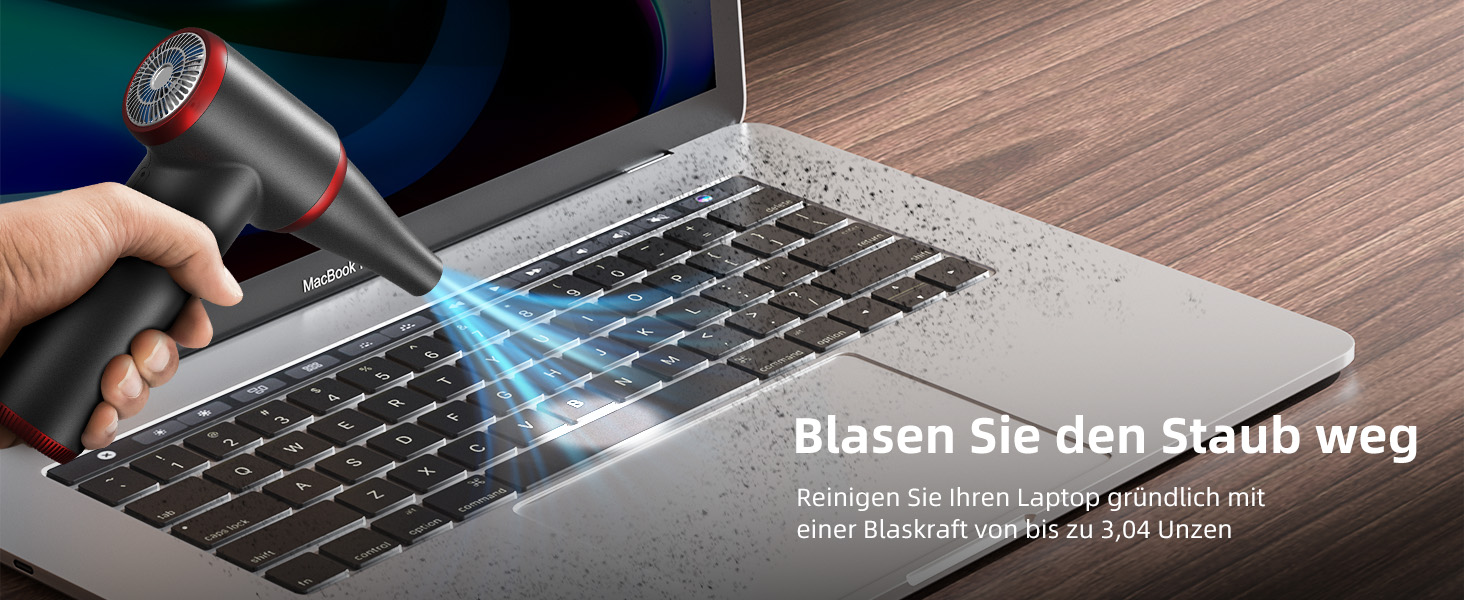 Електричний повітряний пилосос Koonie, набір для чищення CD09, з LED-підсвічуванням, для ноутбуків та ПК