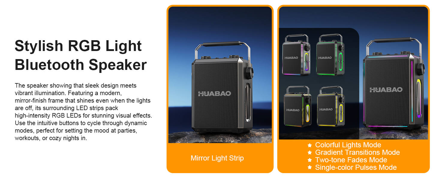 Портативна Bluetooth-колонка караоке з 2 бездротовими мікрофонами, RGB-підсвічуванням, регулюванням високих та низьких частот, ефектами голосу, AUX/USB/TF/OTG, 6.5 мм роз'єм, для вечірок (білий/чорний)