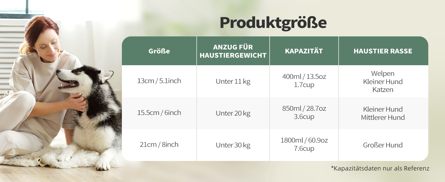 Нержавійна керамічна миска для собак великих порід, 1800 мл, колір коричневий кава