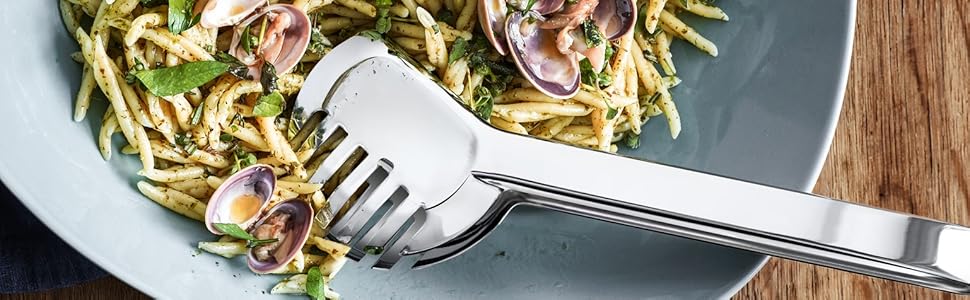 Щипці для макаронів WMF Bistro 23 см, нержавіюча сталь, поліровані, для салату та овочів, можна мити в посудомийці