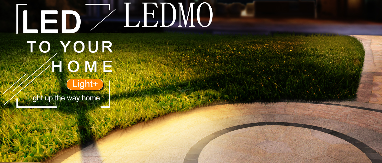 LEDMO Настінний LED світильник 60W, 5000 Лм, білий, поворотний 360°, IP65, тепле світло 3000K, для тераси, входу, саду