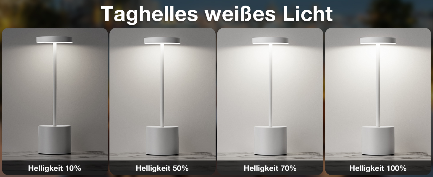 LED настільна лампа бездротова, акумуляторна, сенсорна, регульована яскравість, 3 режими кольору, для спальні, кафе, чорного кольору, 1 шт.