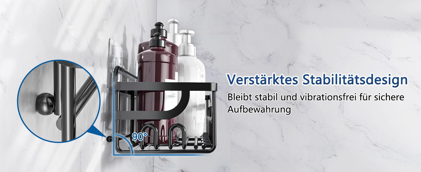 Набір з 5 полиць для душу без свердління, чорний колір. Органайзер для душу з 28 гачками, тримачем для пасти та 2 мильницею. Підходить для шампуню та інших аксесуарів для ванної кімнати.