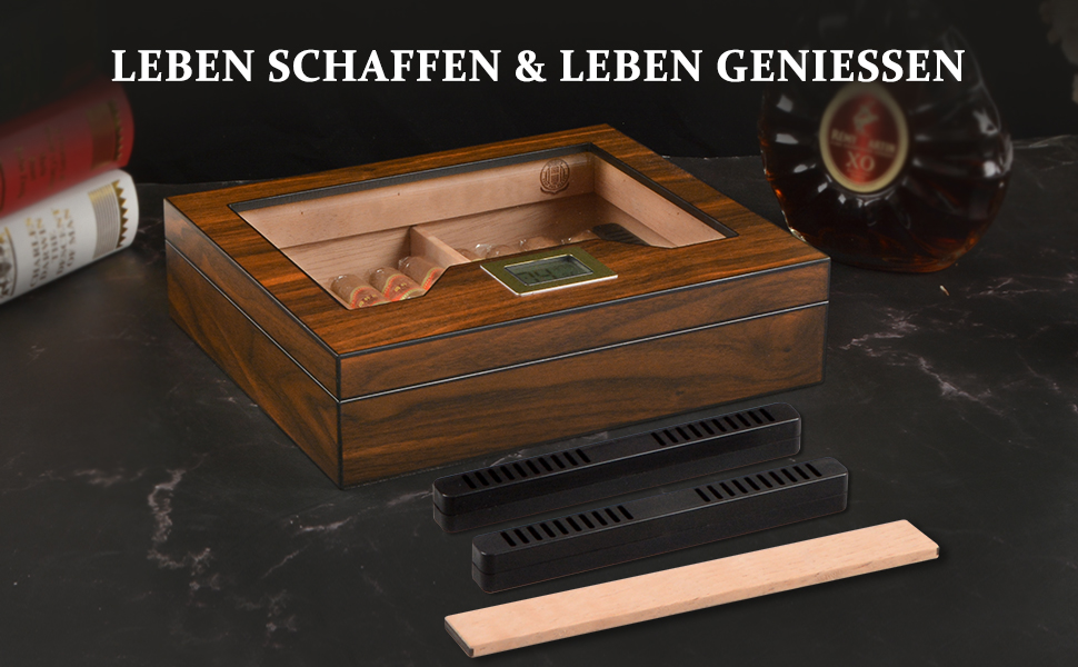 Вологозберігаючий вологомір для сигар ручної роботи на 25-35 сигар - ідеальний подарунок для чоловіків