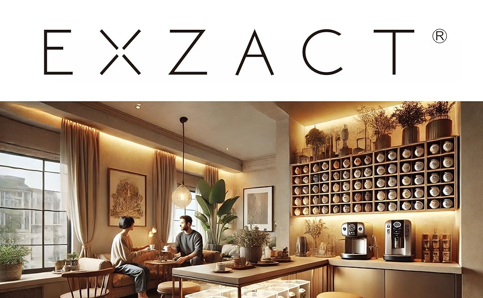 EXZACT Підставка для капсул Tassimo - органайзер для 64 капсул кави, зручний тримач | Підходить для Tassimo