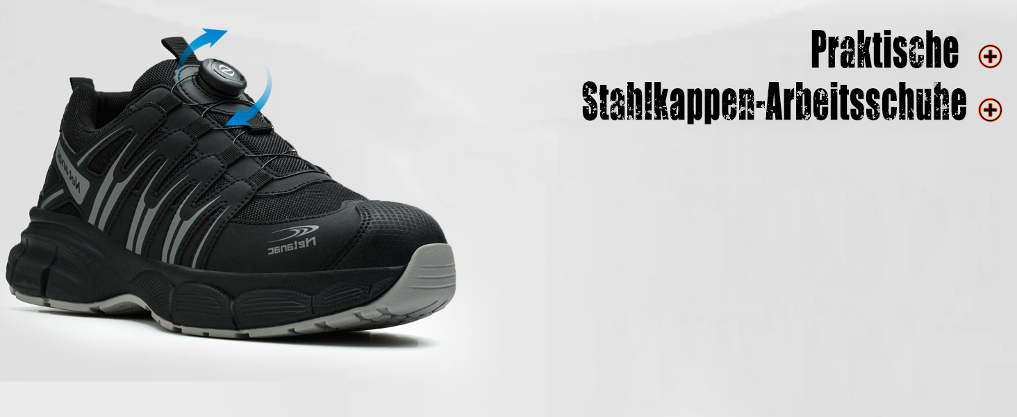 Черевики робочі чоловічі легкі, захисні черевики зі сталевим підноском, жіночі, дихаючі, зручні, широка колодка, гумова підошва, помаранчеві, 40 EU