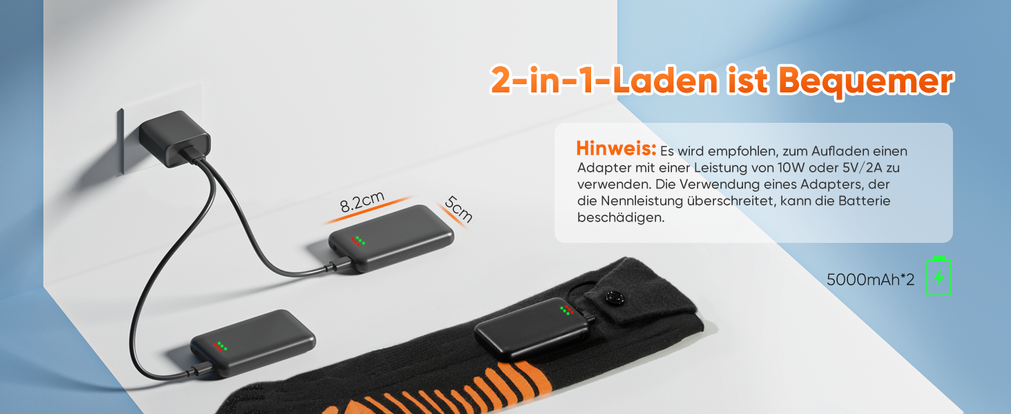 Гріючі шкарпетки з керуванням через додаток, 5000mAh, 5V, 3 режими нагріву, 360° нагрів, для жінок та чоловіків, для катання на лижах та полювання, середнього розміру