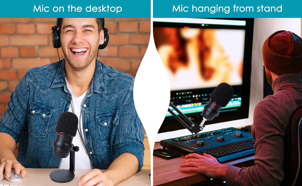 Підставка для мікрофона SoloCast від YOUSHARES: мікрофонний кронштейн з кріпленням для HyperX SoloCast, з поп-фільтром