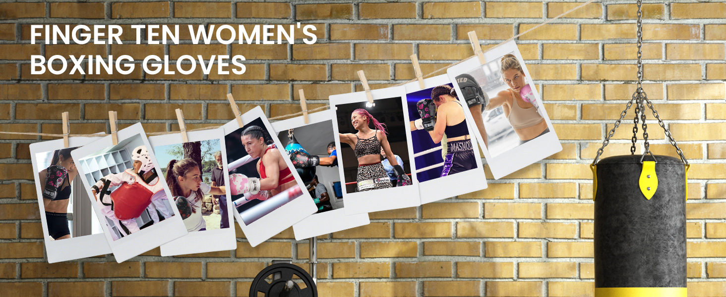 Боксерські рукавички для жінок, бокс, кікбоксинг, 8-16 oz, чорні. Ідеальні для тренувань, спарингу, MMA та роботи з мішком.
