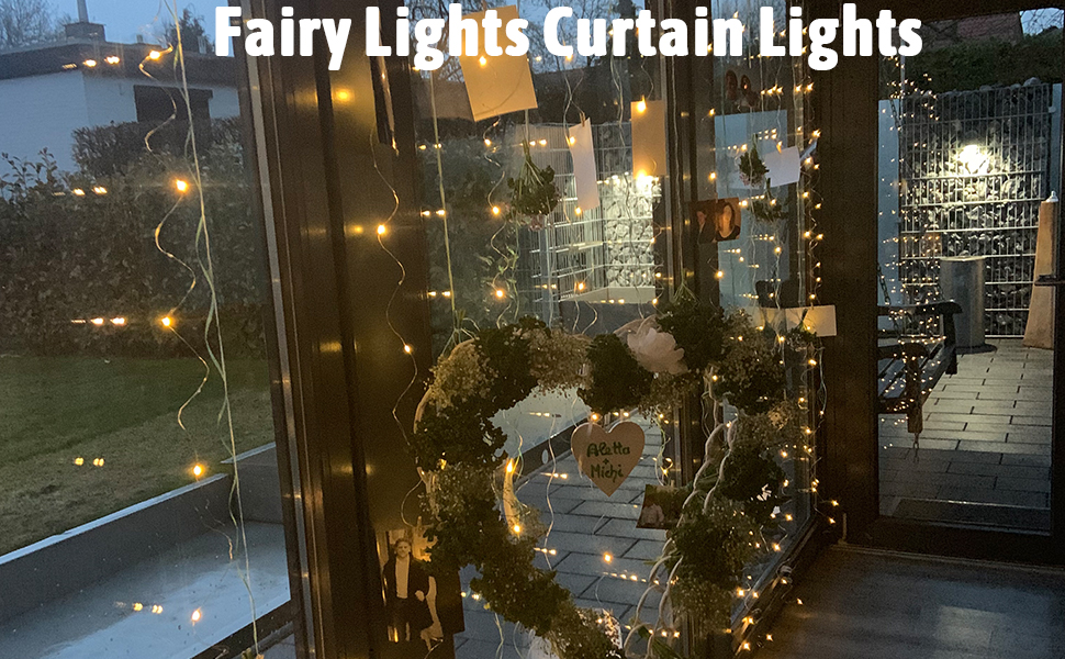 Ланцюжок світлодіодів 2x2м, 200 LED, USB, тепле біле світло для декору кімнати, вечірки, Рамадан, весілля, Різдво