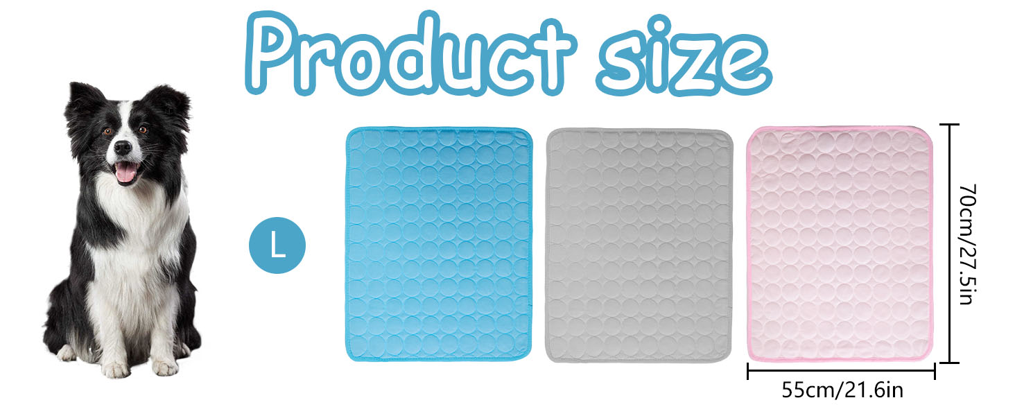Килимок охолоджуючий для собак YXHZVON, 150 x 100 см, 2XL, блакитний. Охолоджуючий килимок для собак, миється, для дому, машини, в дорогу.