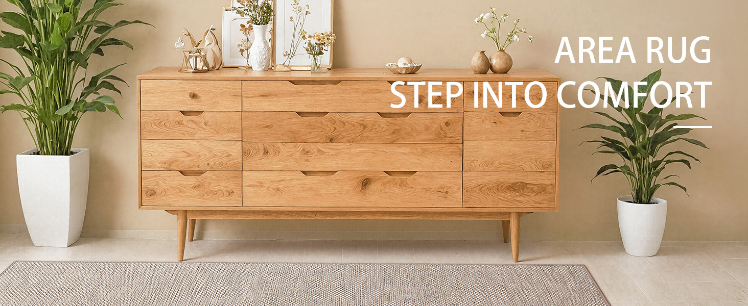 Килимок кухонний неслизький, 61x183 см, тканинний з гумовою основою, бежевий | COLOR&GEOMETRY