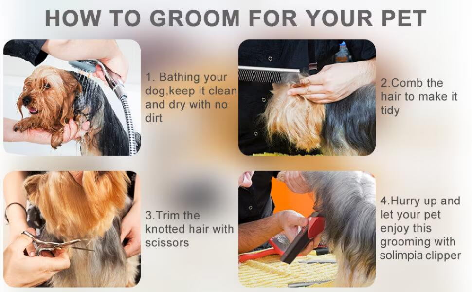 Професійний триммер для собак та котів Solimpia – безшумний, акумуляторний, бездротовий