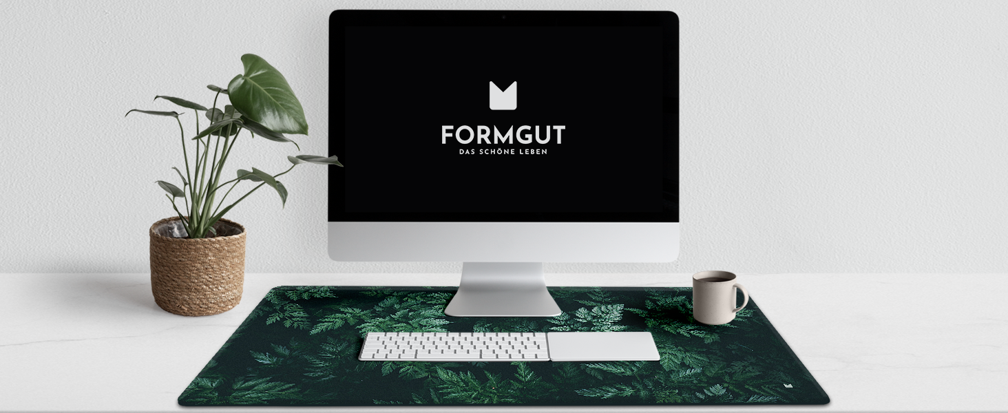 Килимок на стіл FORMGUT з мотивом, 80x40 см - килимок для ноутбука, ігровий килимок для офісу, дому, килимок для миші XXL