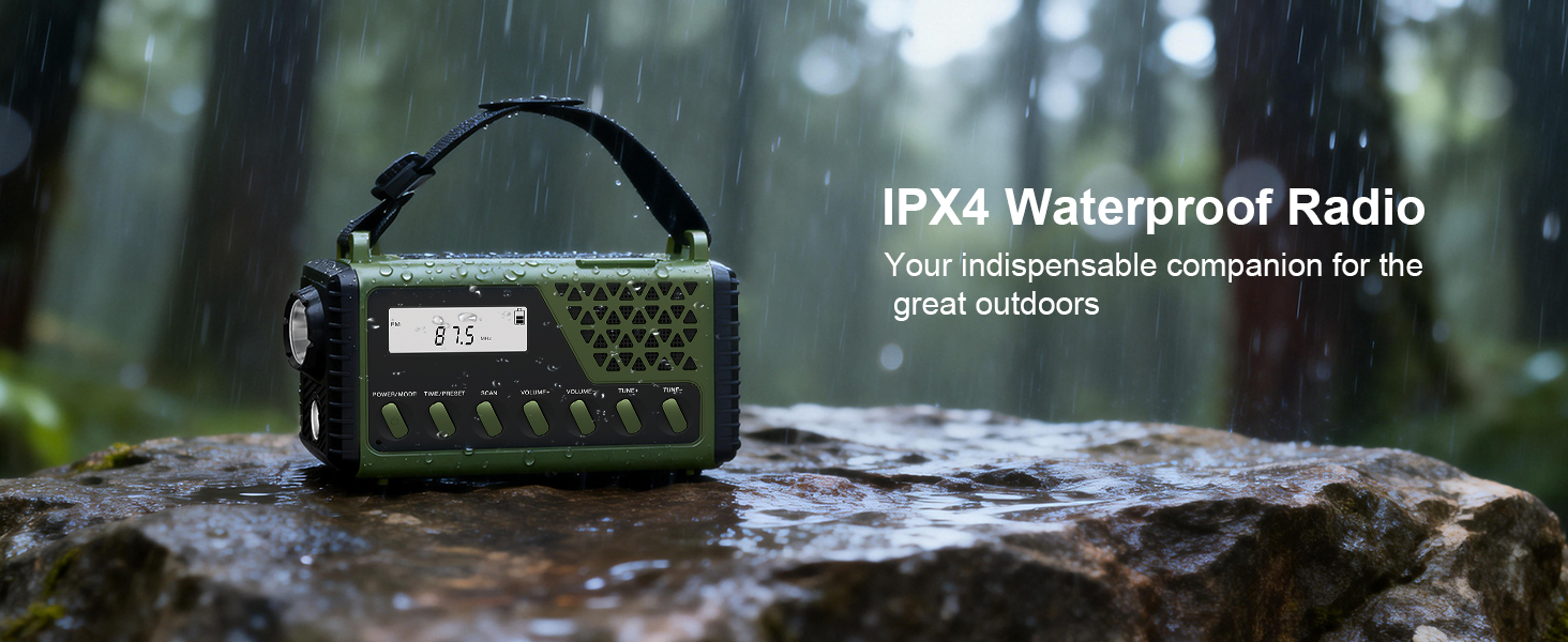 Сонячне радіо на ручку з Bluetooth, AM/FM/SW аварійне радіо з Powerbank 10000mAh, радіо на батарейках з SOS-сигналом, компас, LED-ліхтарик, лампа для читання, для відключення електроенергії, виживання, кемпінгу