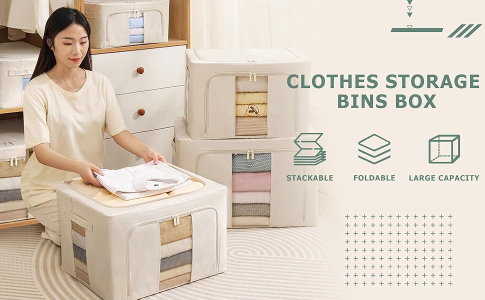 Органайзер для зберігання постільної білизни та одягу, 2 шт. (24L, сірий)