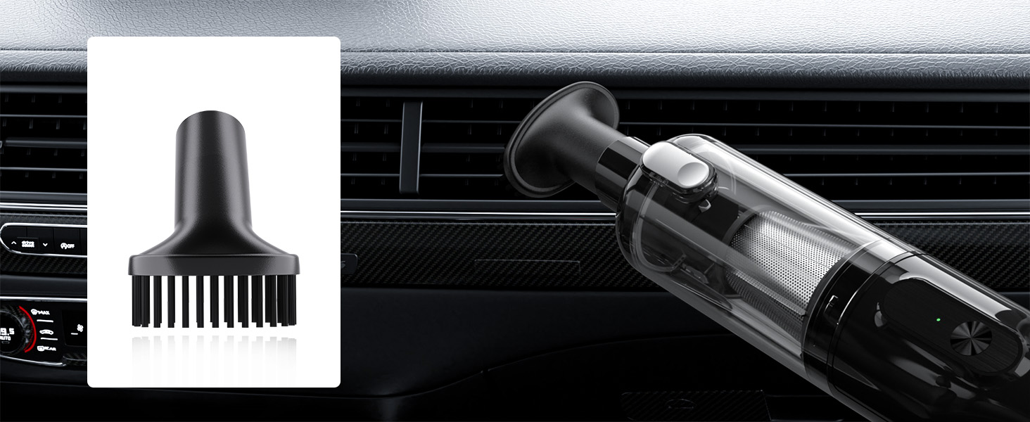 Автомобільний пилосос ALIOBC 22000Pa з мийним HEPA-фільтром, USB-акумуляторний, для шерсті тварин, дому та офісу - Black-02
