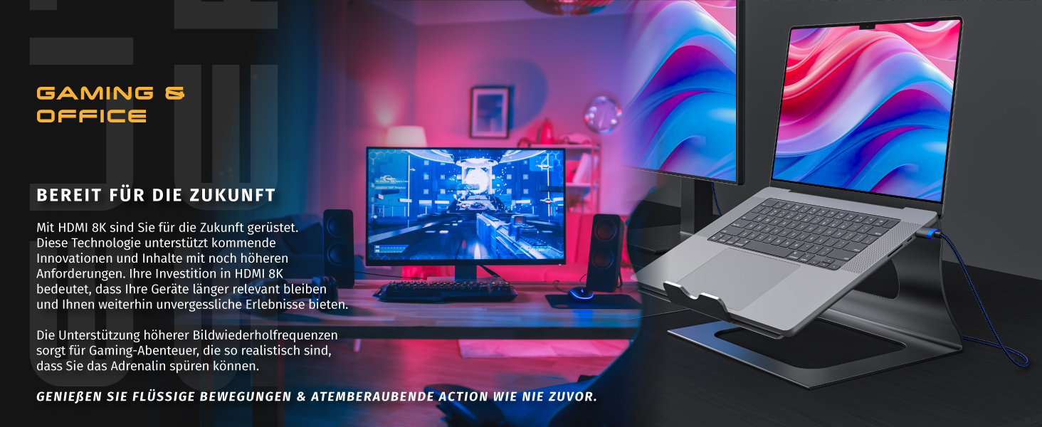 HDMI 2.1 кабель 8K/4K для TV, Blu-ray, PS5, Xbox Series X, Switch - 2 метри, 48 Gbit/s, Ethernet, чорний