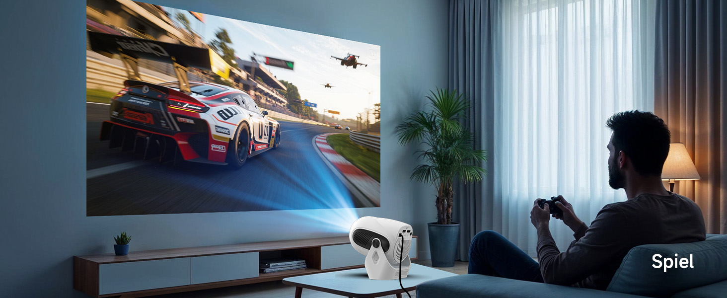 Портативний проєктор Magcubic Mini Beamer 4K з Android 11, Bluetooth 5.0, WiFi Dualband та автоматичною корекцією трапеції