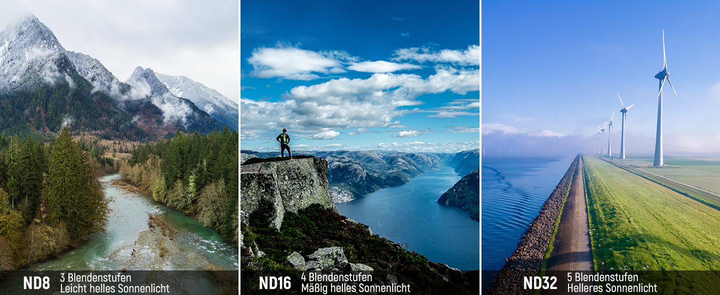 Набір фільтрів NEEWER ND&CPL для DJI Mini 4 Pro: 6 шт. (ND8, ND16, ND32, ND64, ND128, CPL) з ультратонким рамкою. Фільтри для дрона з HD склом, комплект