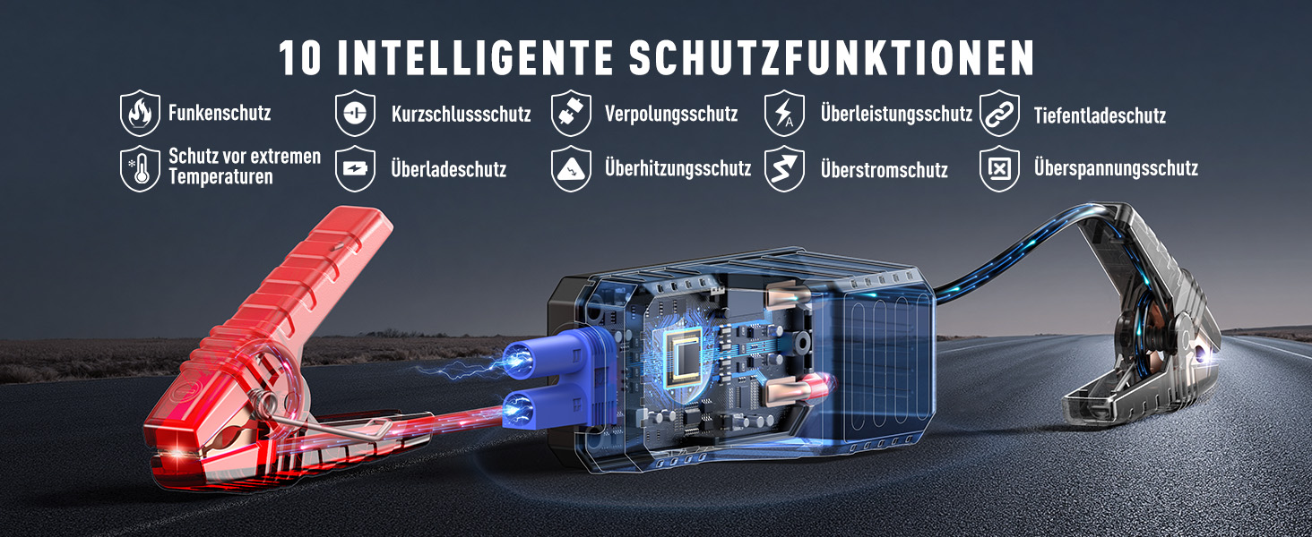 Powerbank для авто UTRAI 7000A з компресором та OBD-сканером: пускозарядний пристрій, LED-ліхтар 2000 люмен, 160W DC вихід (бензин/12L дизель)