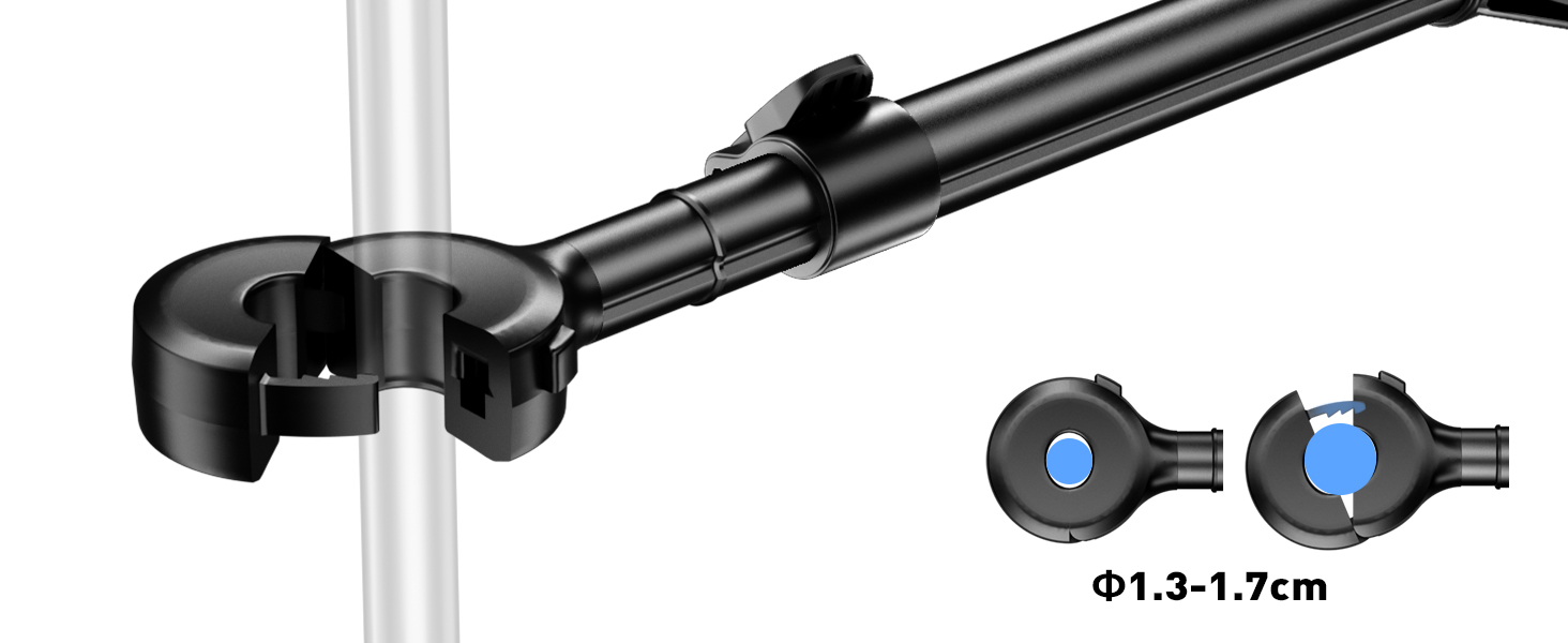 Тримач для планшета TRYONE в авто - регульований, універсальний, для iPad, Samsung Tab, Switch, телефонів (4.7-16.1 дюймів)