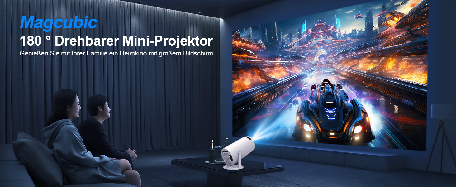 Mini проєктор Beamer 4K Android 11 Smart, електричний фокус, 5G WiFi 6, BT 5.0, Full HD 1080P, 260ANSI, автоматичне виправлення трапецеїдальних спотворень, 5W динамік