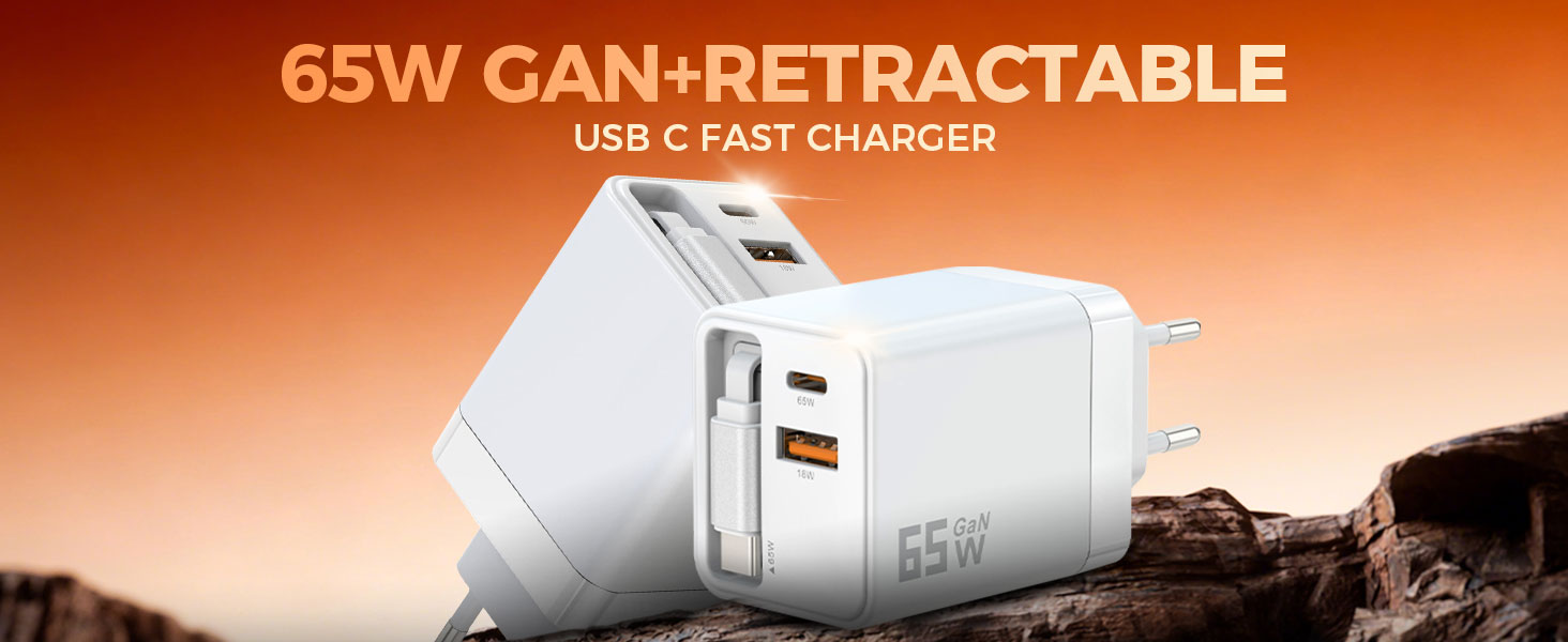 Зарядний пристрій GaN III 10-в-1 USB-C PD 140W/100W QC20W для ноутбука, MacBook, iPad, iPhone, Samsung Galaxy – білий