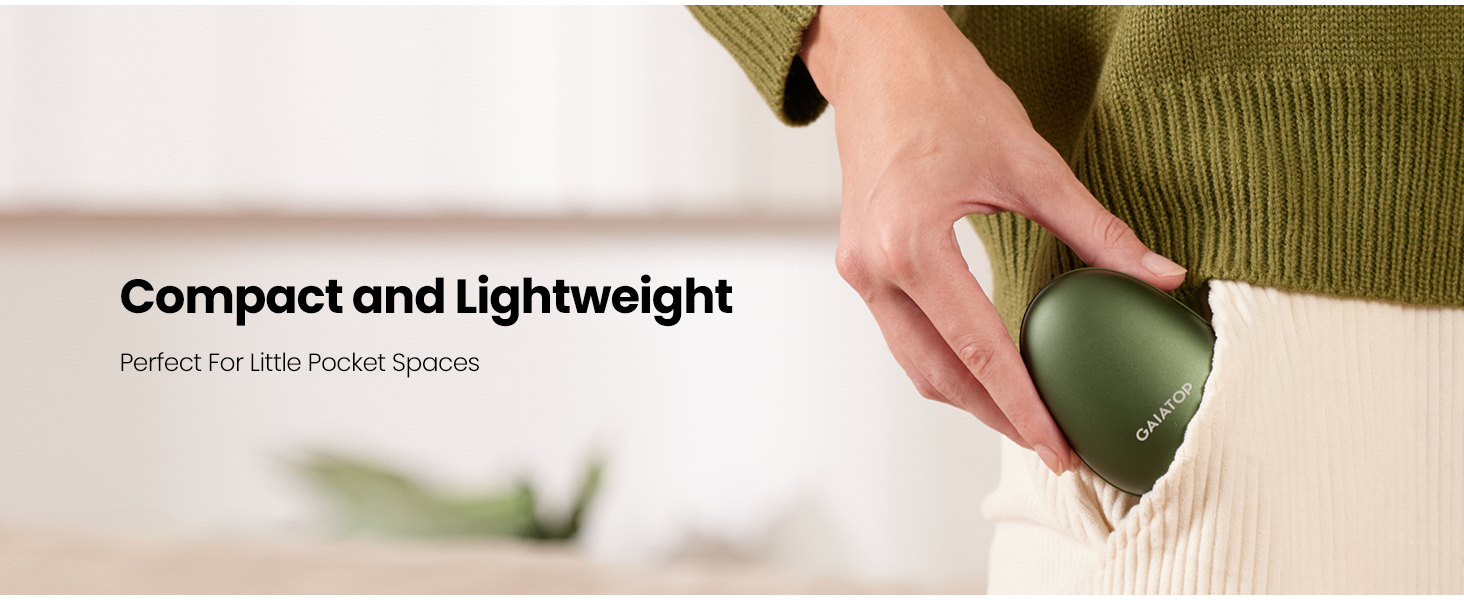 Електричні грілки для рук Gaiatop (2 шт.), магнітні, 3 режими нагріву, портативні, для активного відпочинку та подарунків