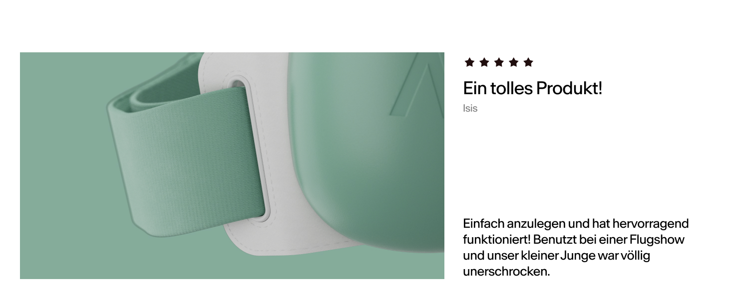 Навушники Alpine Muffy Baby Klassik для захисту слуху малюків, чорного кольору, регульоване антиковзне обруч до 36 місяців, безпечно протестовано в Німеччині, запобігають пошкодженню слуху, комфортне зелене обруч