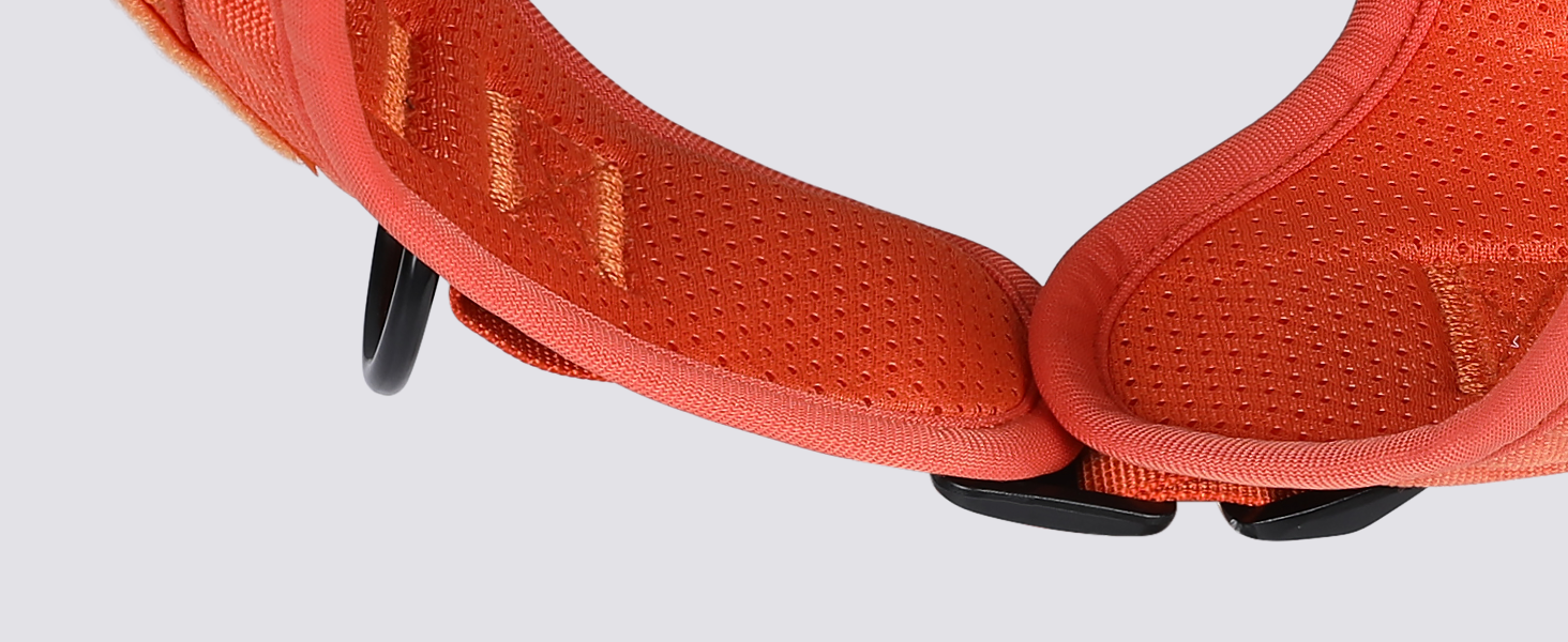 Нагрудник для собак Rabbitgoo великих порід, без натягу, тактичний з MOLLE, металеві пряжки, дихаючий, військовий, регульований, з підкладкою, L (1 шт), помаранчевий