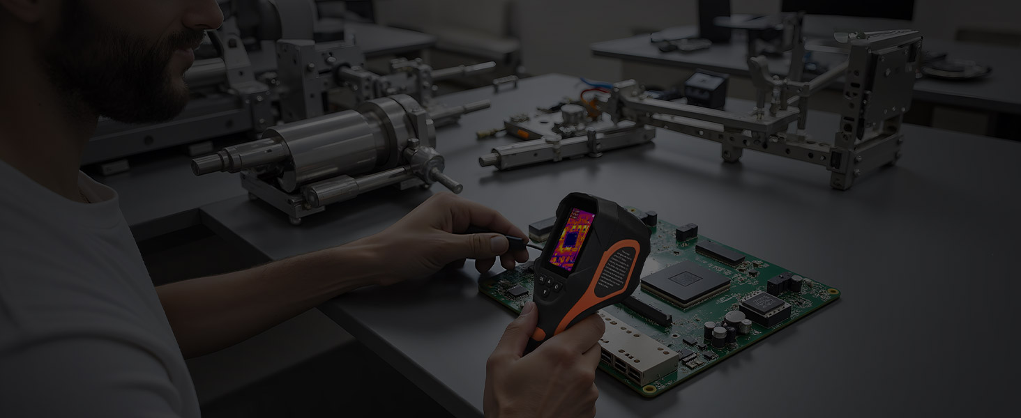 Тепловізор VEVOR з роздільною здатністю 320x240, термокамера з візуальною камерою 2MP, -20°C до 550°C, 4 режими та 6 колірних палітр