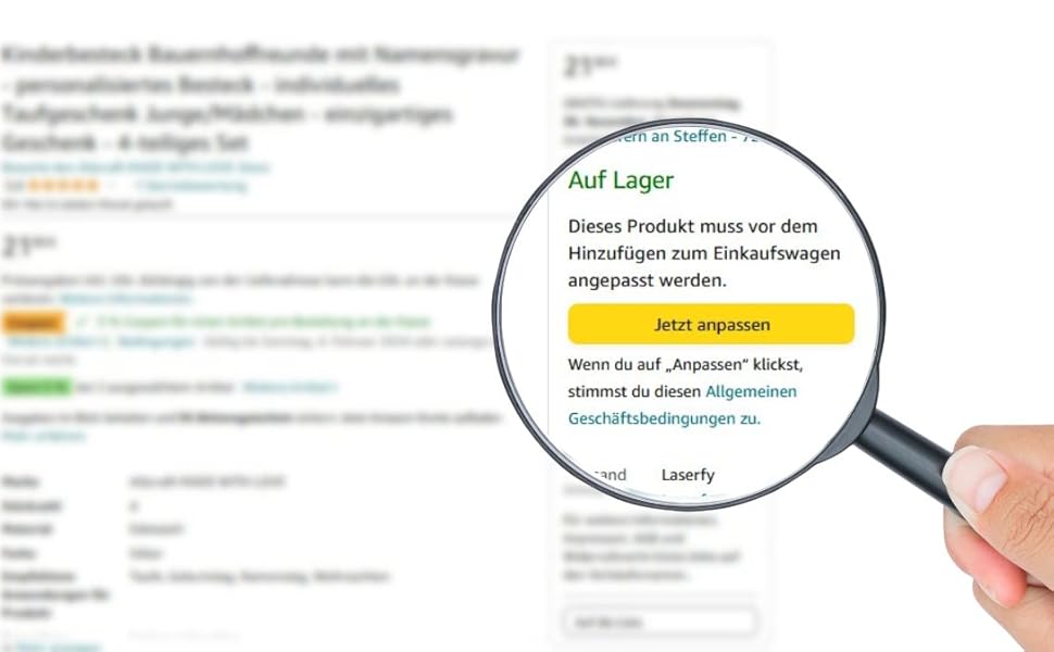 Дитячий столовий прилад Kinderbesteck Bauernhoffreunde з гравіюванням імені - персоналізований столовий прилад - індивідуальний хрещення для хлопчика/дівчинки - унікальний подарунок - набір з 4 частин