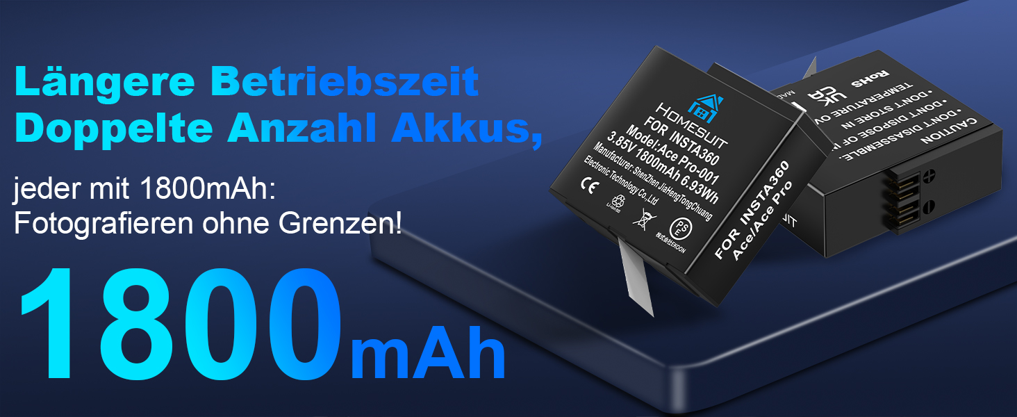 Набір акумуляторів Insta360 X5 Homesuit (3x 2850mAh + Dual-Slot LED зарядний пристрій) + Micro SD картки