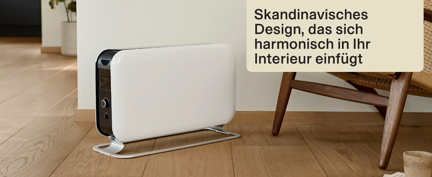 Електричний конвекторний обігрівач Mill MEC 2000W – 24-28 м², з термостатом, тихий, для дому