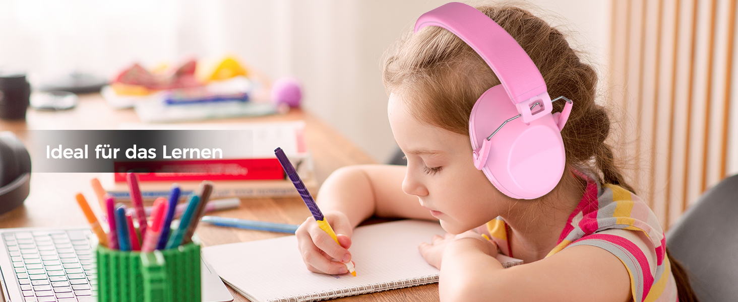 Навушники для захисту від шуму ProCase для дітей, рожеві