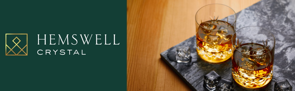 Набір келихів для віскі Wicklow 2 шт. 310 мл – скляні Tumbler без свинцю, з важким дном, ручна обробка, подарункова коробка