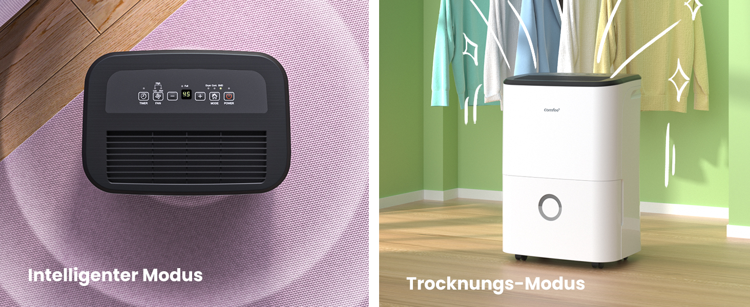 Зволожувач повітря COMFEE' MDDF-20DEN7: 20л/день, 40м², 3 режими, таймер, 3л бак