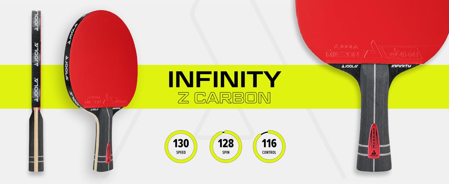 Пінг-понг ракетка JOOLA Infinity ITTF, професійна карбонова ракетка для досвідчених гравців, 7 шарів, High-Tech волокно