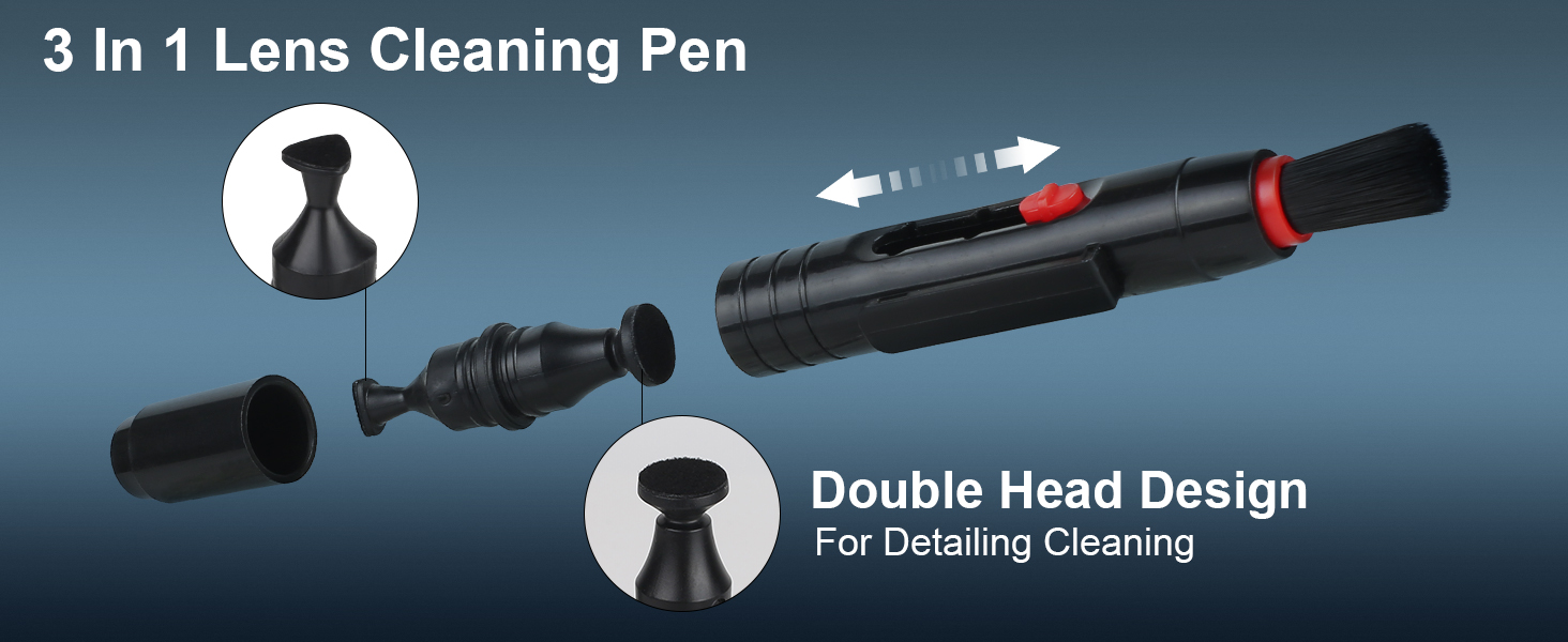 Набір для чищення камери 36-в-1: повний формат, Lenspen, повітряний дмух, пензлі, очищувач, серветки для лінз. Сумісний з Canon, Sony, Nikon, Pentax DSLR