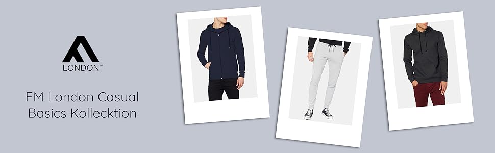 FM London: чоловічий худі на блискавці з капюшоном, чорний - ідеальний для спорту та відпочинку