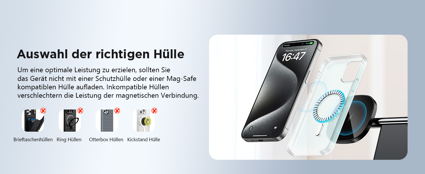 Бездротовий зарядний пристрій MagSafe 3-в-1 для iPhone: зарядка для Apple Watch та AirPods, сумісний з iPhone 16/15/14/13/12 (Білий/Чорний)