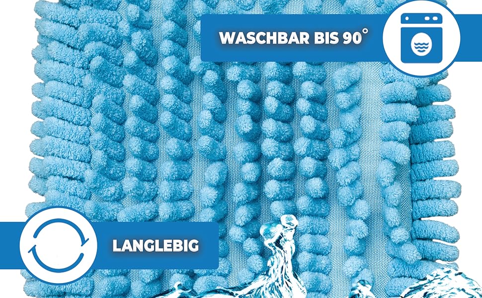 10 шт. насадок для мопа з мікрофібри Chenille, сині, змінні чохли для підлоги, делікатна чистка, універсальні для тримачів 40 см