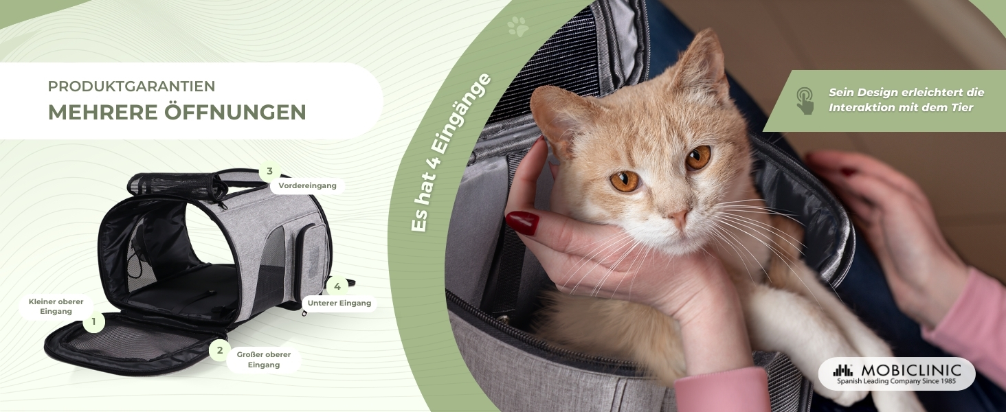 Рюкзак для котів та собак Mobiclinic® Pets Thor, сучасний, складний, з сітчастими вікнами, аксесуарами, подвійними ручками, регульований, 30x25x40 см