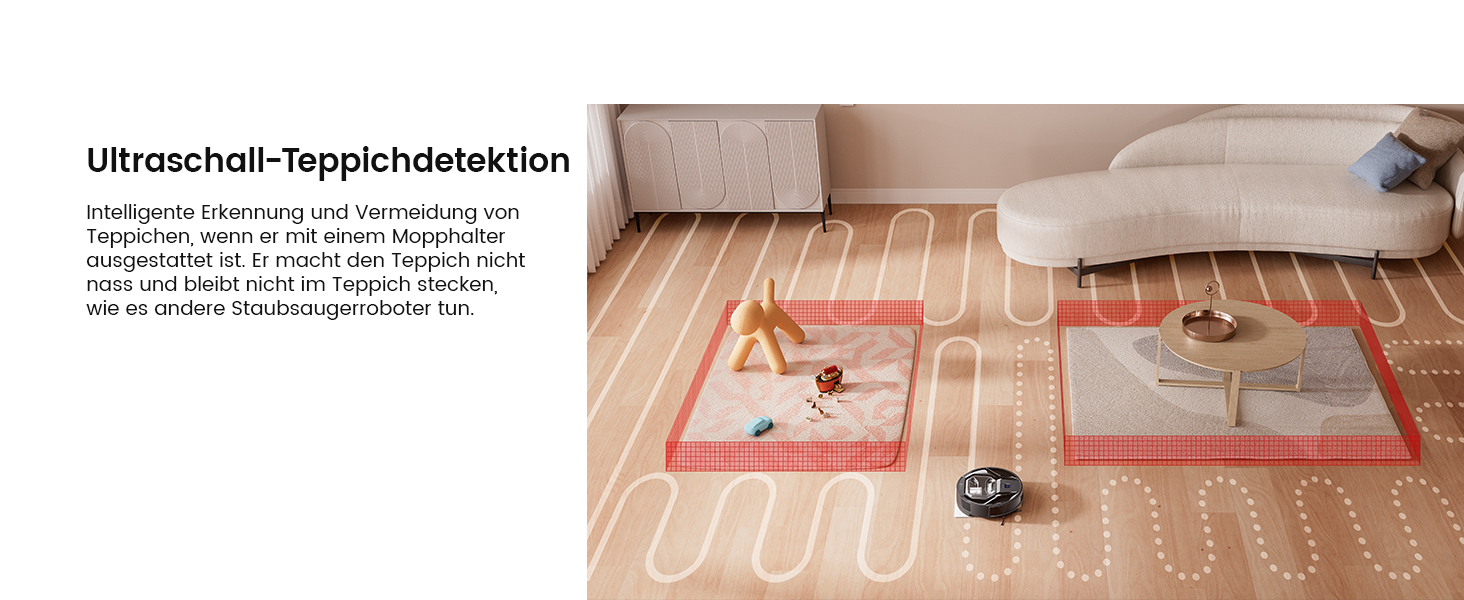 Робот-пилосос LEFANT M320 3-в-1 з функцією миття, 6000Pa, навігація, 800мл, 240хв, Wi-Fi, для шерсті тварин, килими, чорний